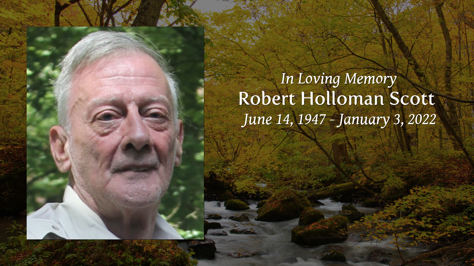 Tribute Wall | Robert Holloman Scott