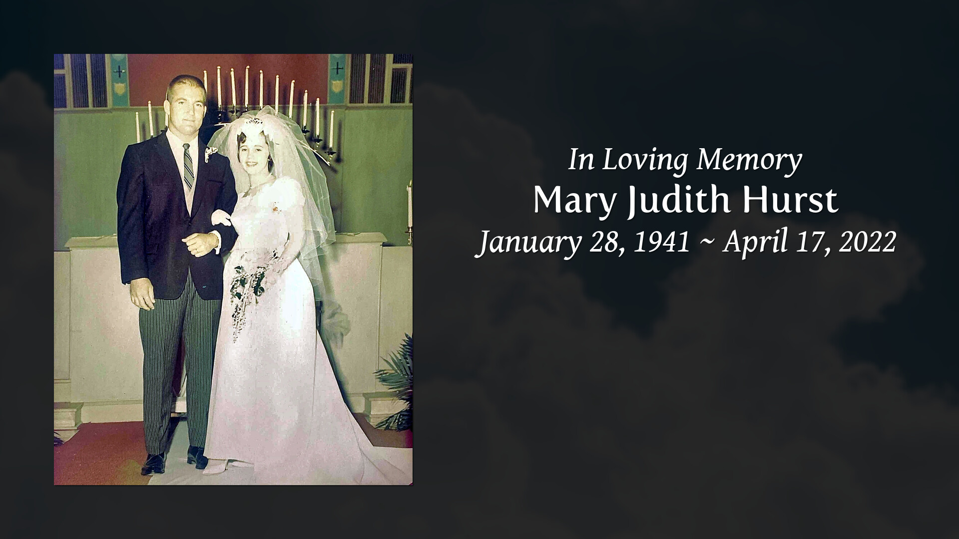 Tribute Wall | Mary Judith (Judy) Hurst