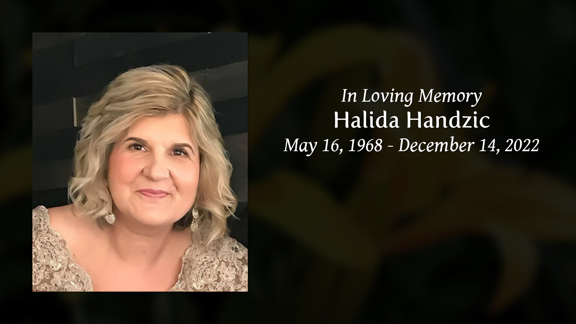 Tribute Wall | Halida Handzic