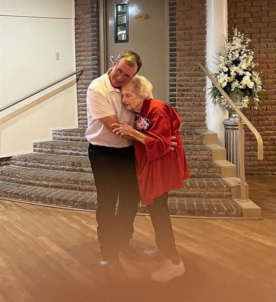 martha at Tayler's wedding