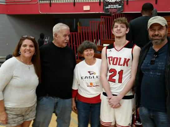 Mike Kennedy with family and freinds