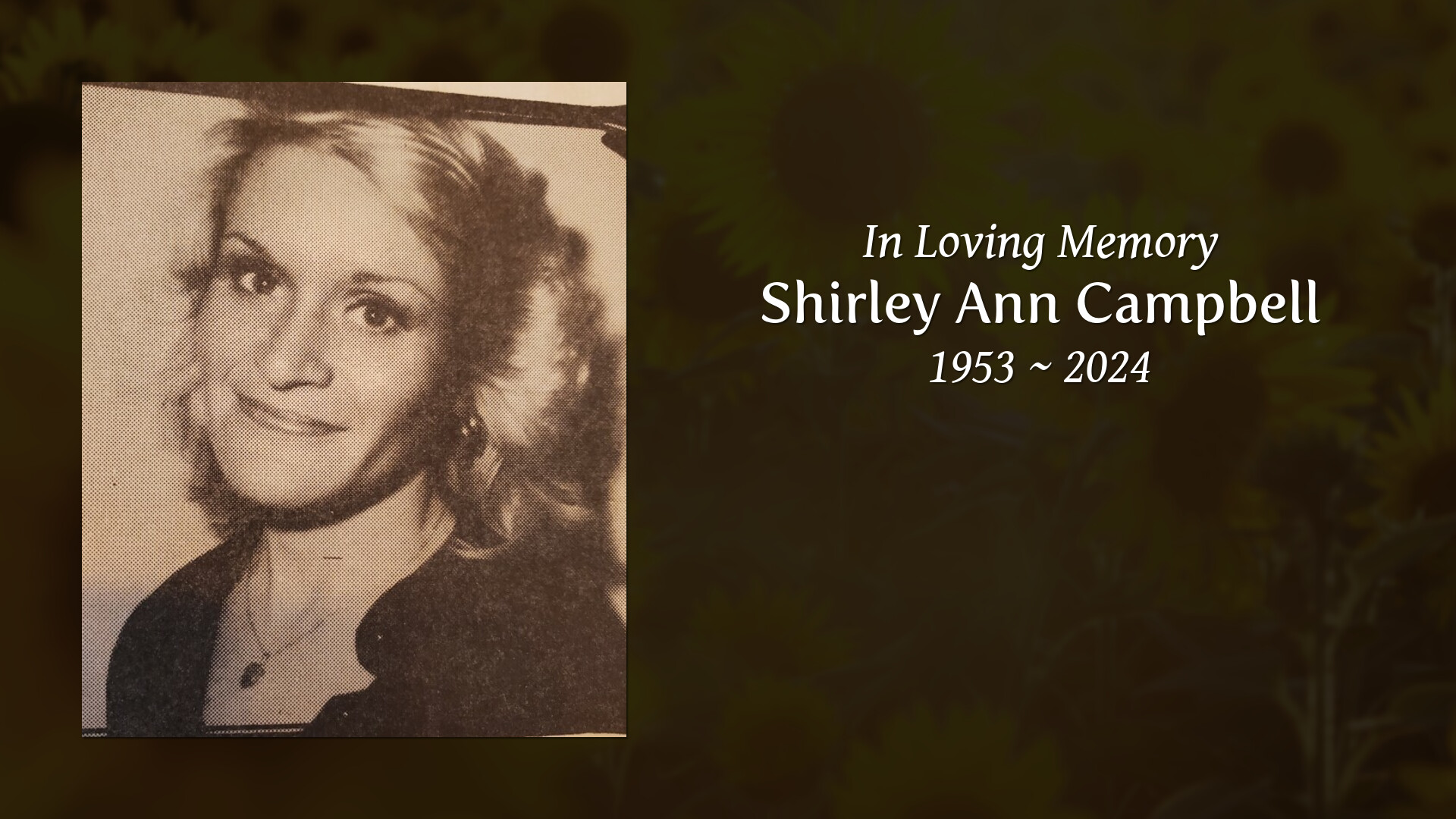 Tribute Wall | Shirley Campbell