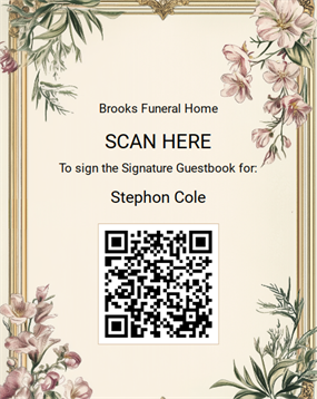Scan the QR code to sign the guestbook now.