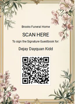 Scan the QR code to sign the guestbook now.