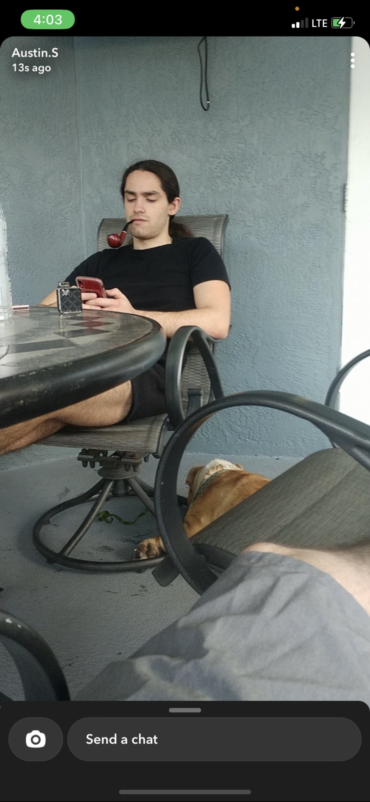 Julian and his tobacco pipe