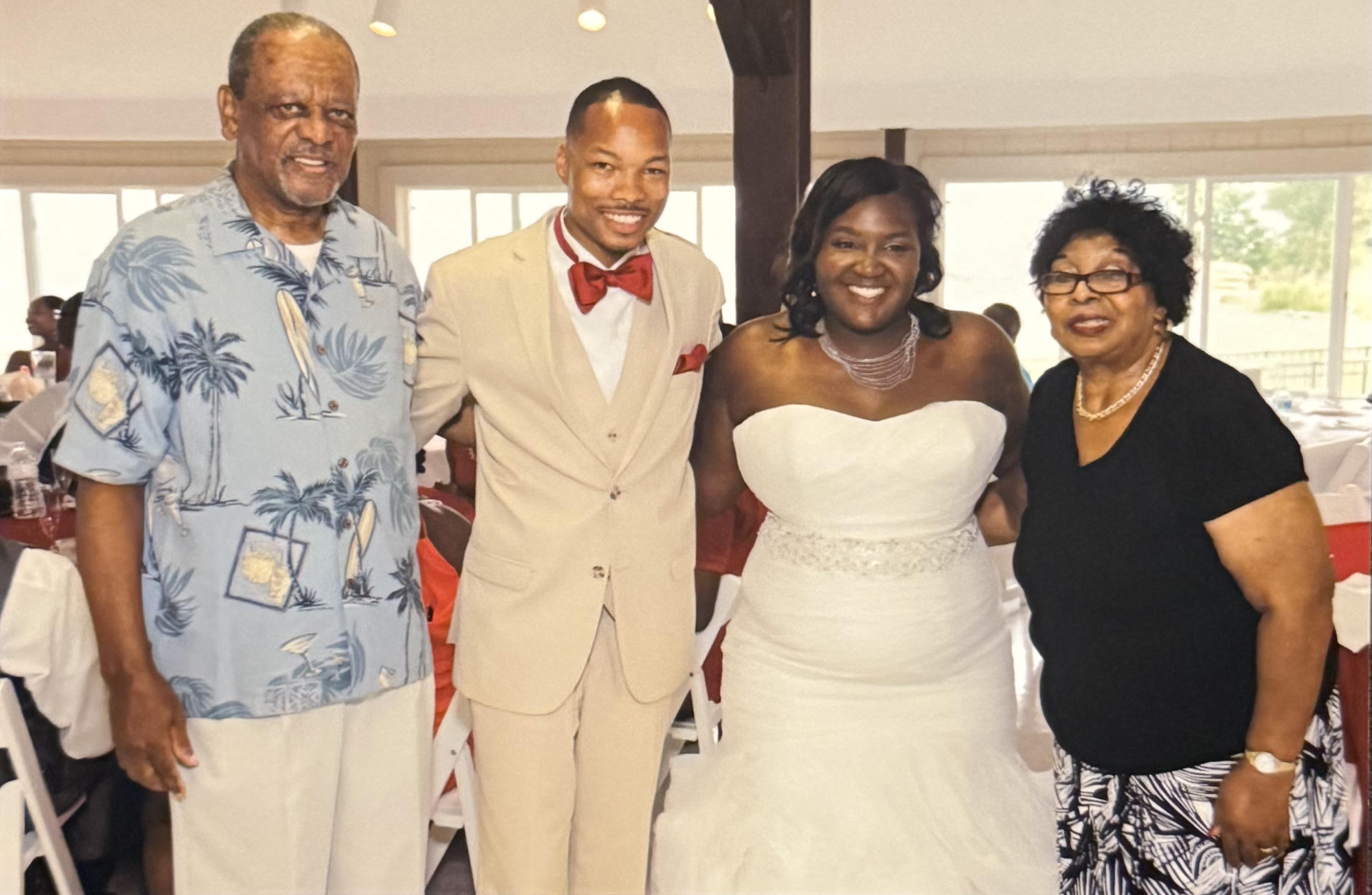 Uncle Dwight Aunt Sarah at my Wife and I wedding