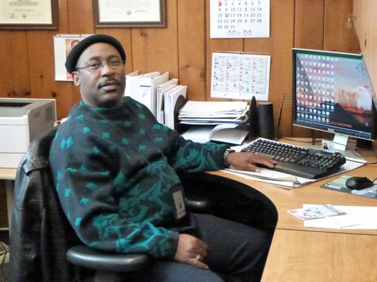 Percy at work