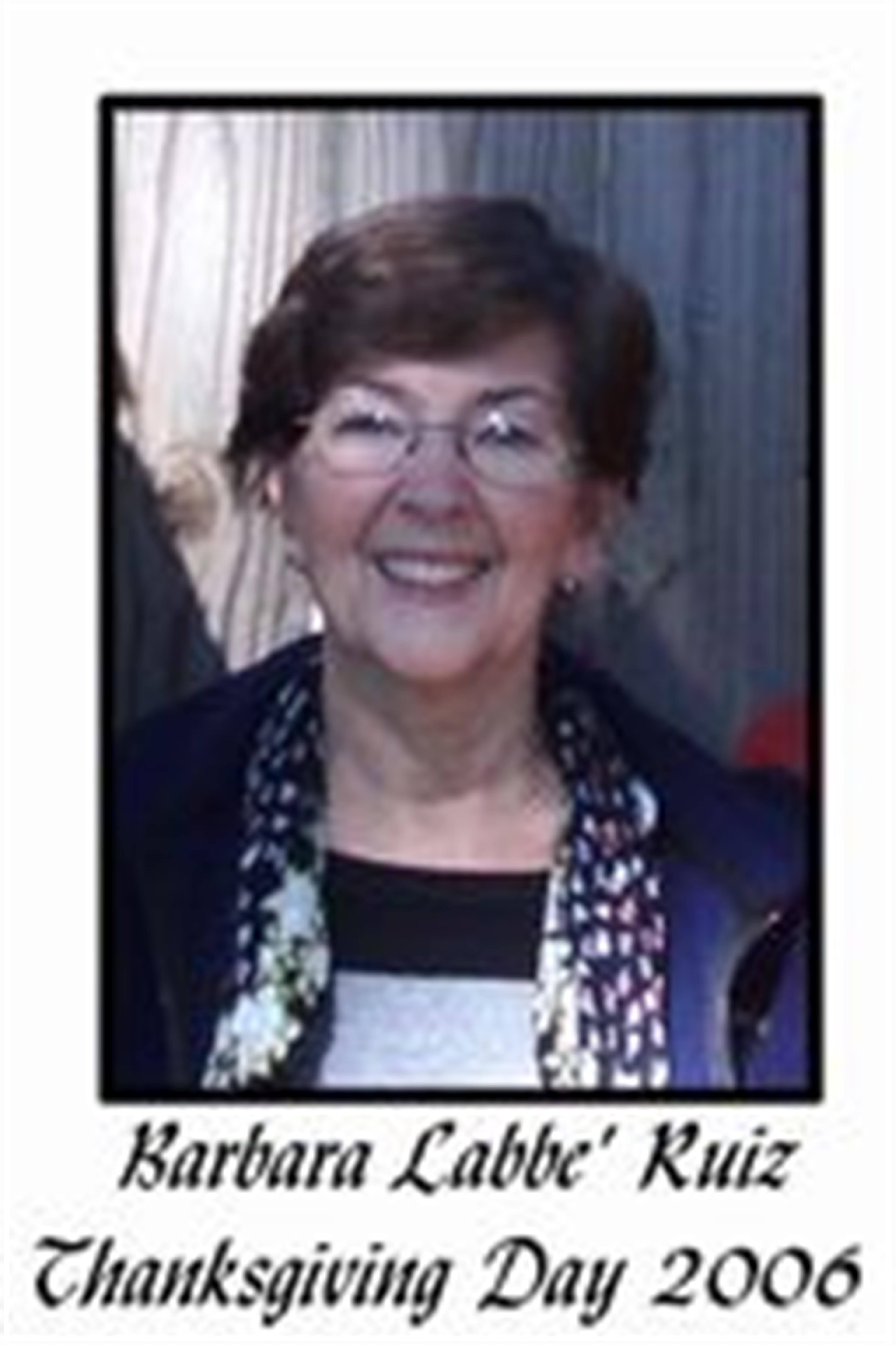 Barbara Mary Labbe Ruiz