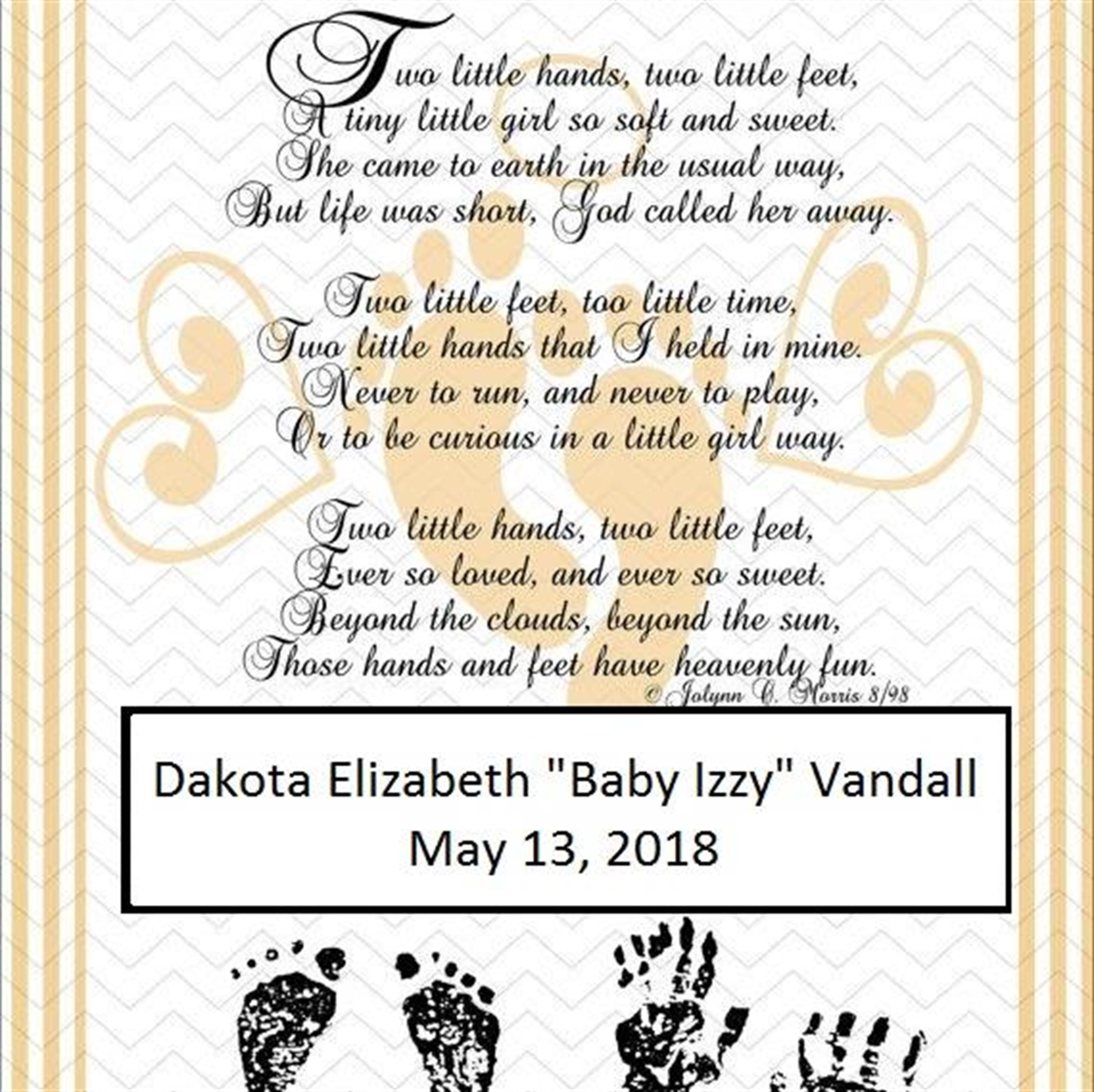 Dakota Elizabeth "Baby Izzy" Vandall