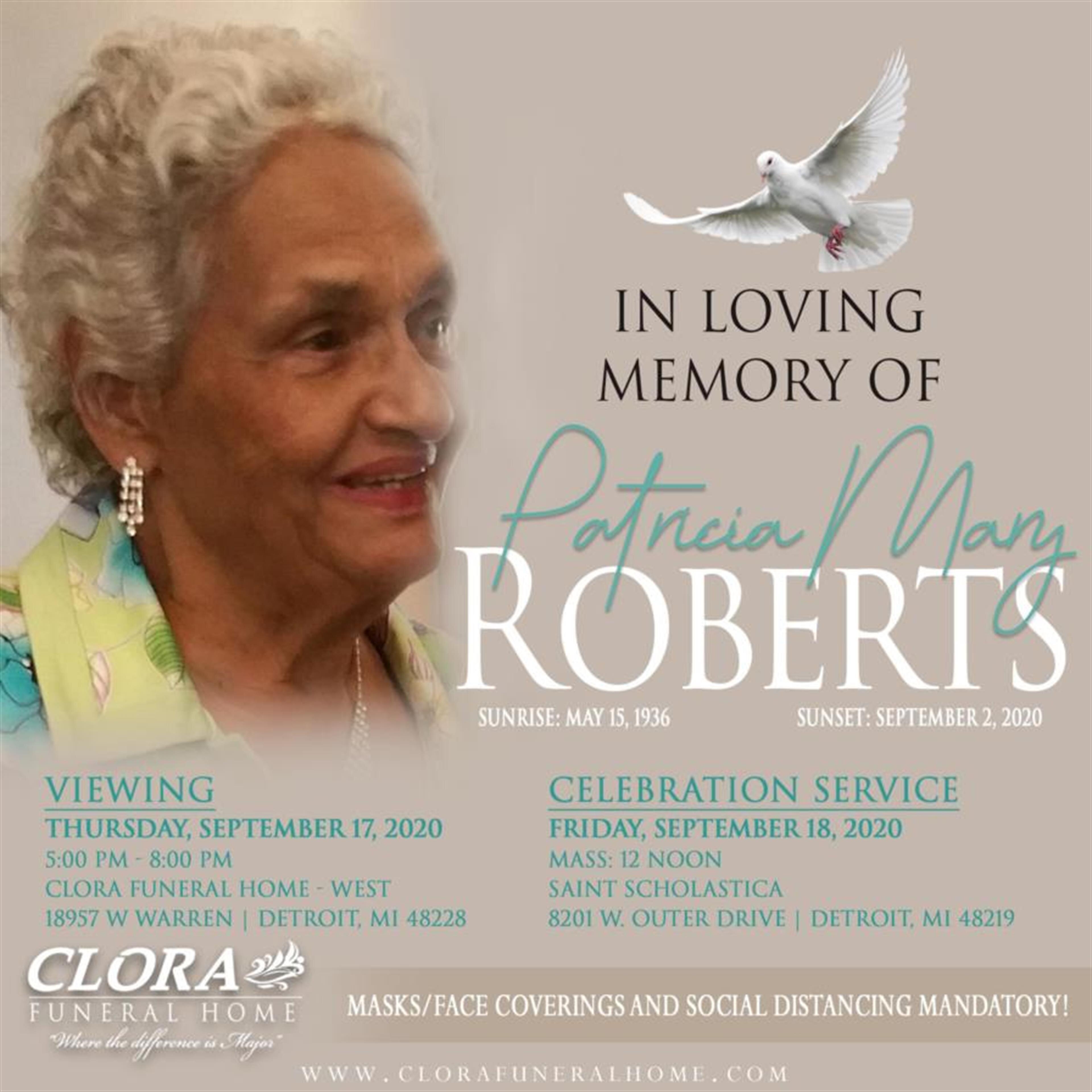 MRS. PATRICIA MARY ROBERTS