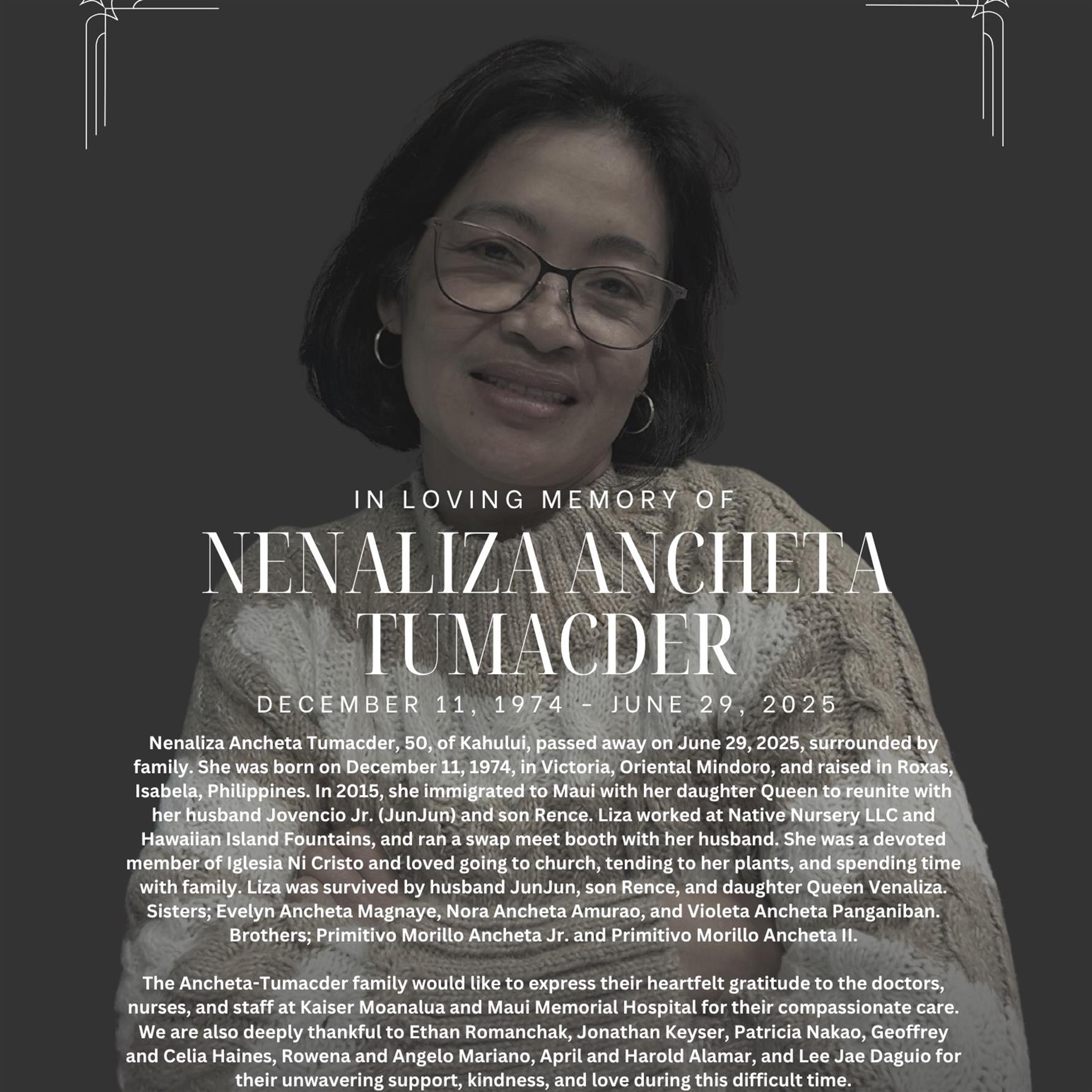 Nenaliza Ancheta Tumacder
