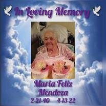 MARIA FELIZ MENDOZA