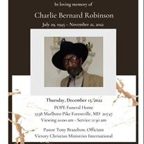Mr. Charlie Bernard Robinson, Sr.