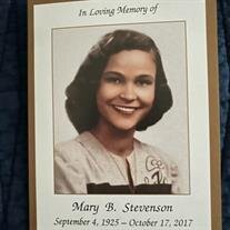 Mary B Stevenson