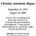 Mrs. Christine A. Magno